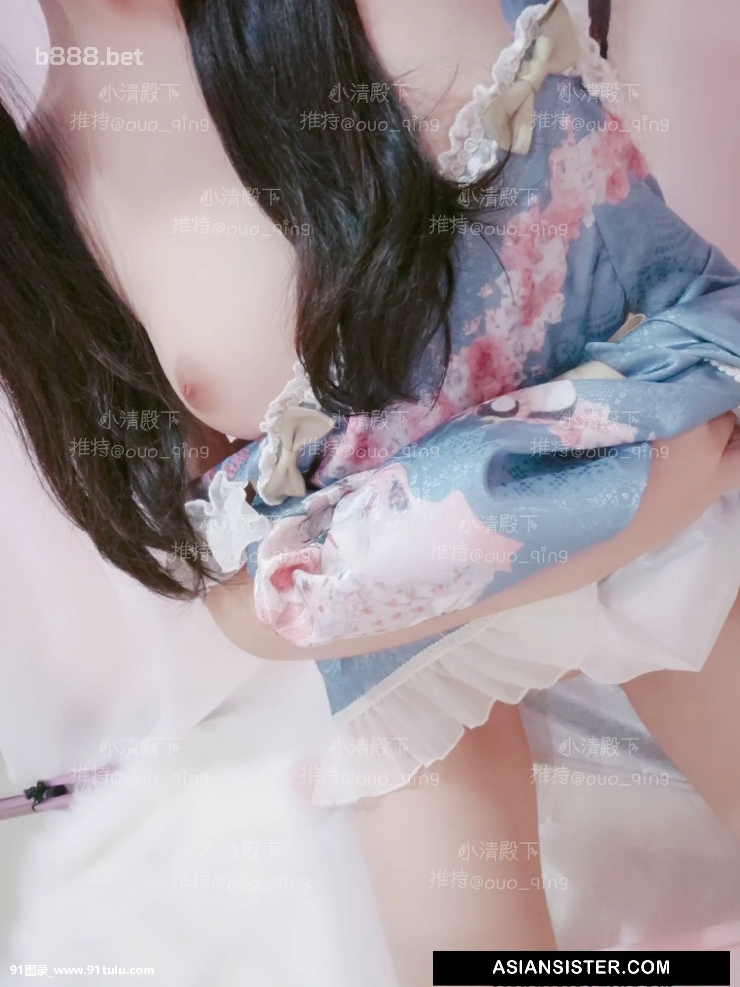 [小清殿下] Young Girl in Blue Lolita [101P][写真 復元 アプリ]