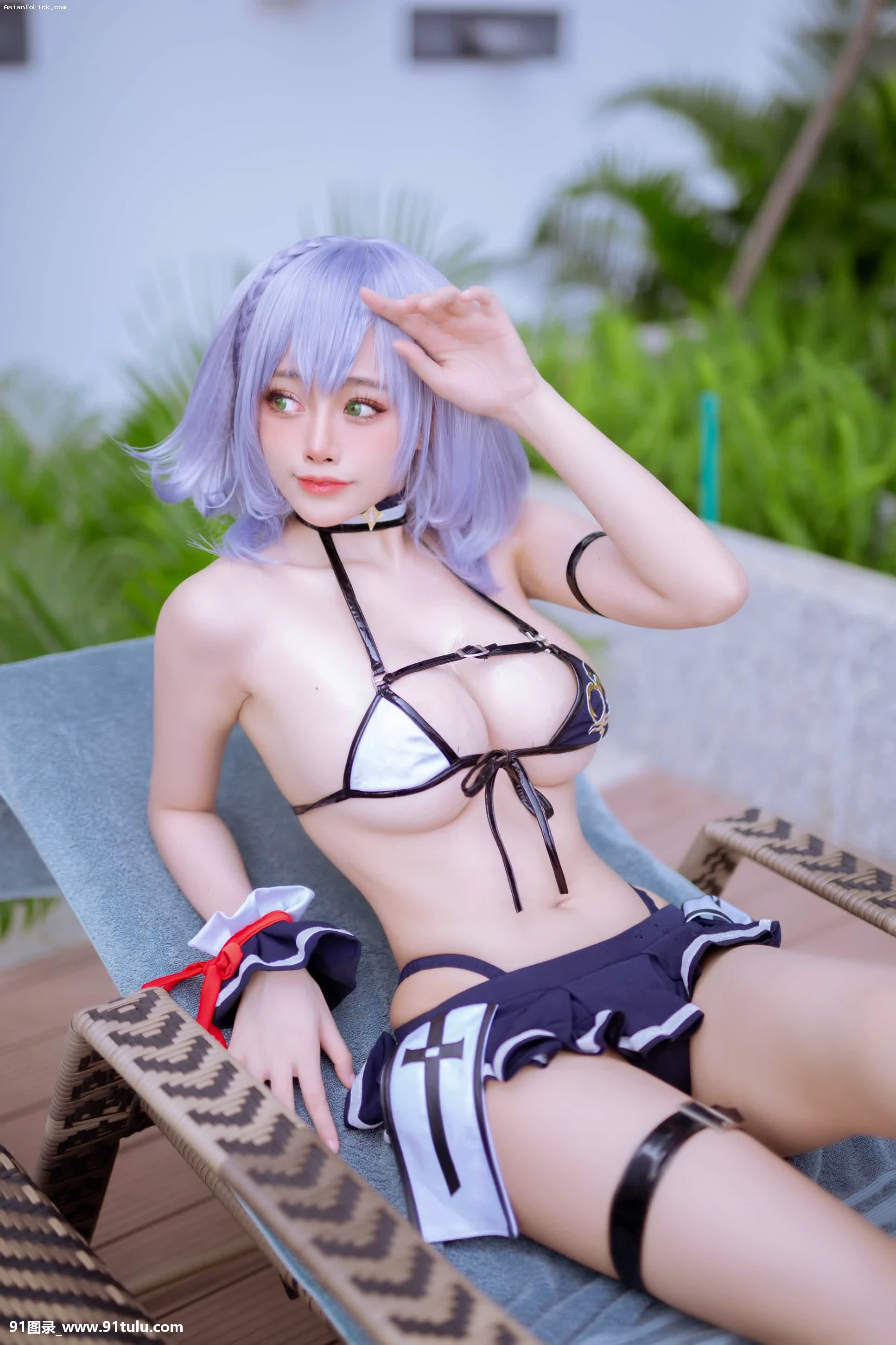 白银诺艾尔   Bikini Cosplay [27P][七五三 自分 で 写真 撮り]